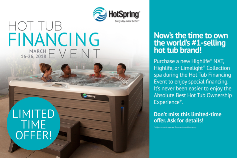 Hot Tub Finance Event | The Waterworks Spas & Sauna